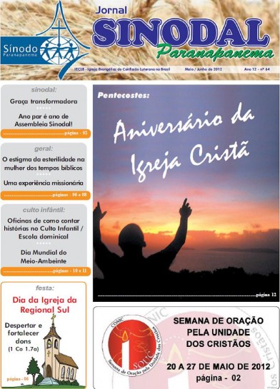 Jornal Sinodal Paranapanema - Ano 12 - Nº.  64 - Maio e Junho 2012