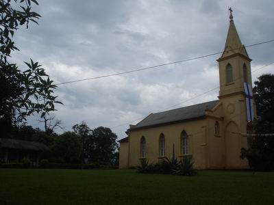 O templo da Comunidade Linha Boa Esperança