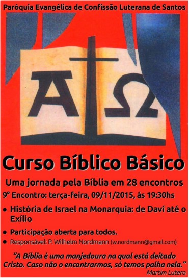 Convite Cursco Bíblico Básico 09.11.2015