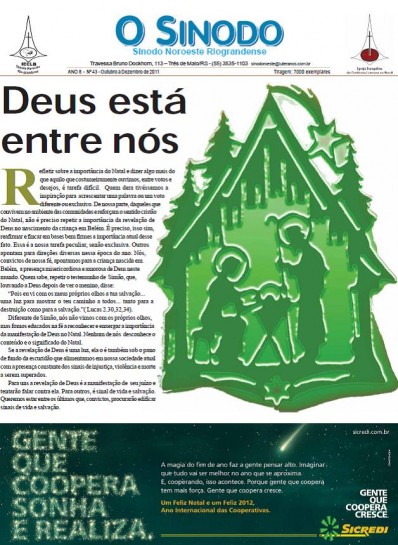 Jornal O Sínodo - Nº. 43 - Outubro - Dezembro 2011