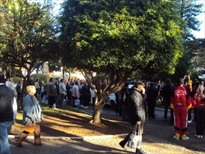 Chegada a praça central de São Sepé