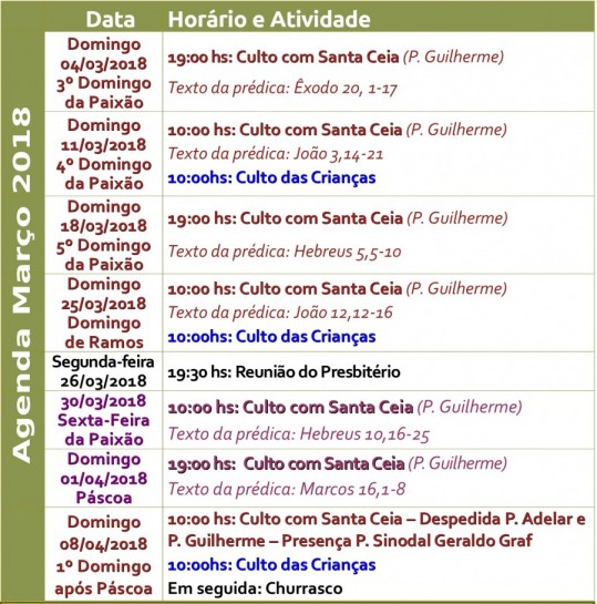 Agenda Santos 2018.03