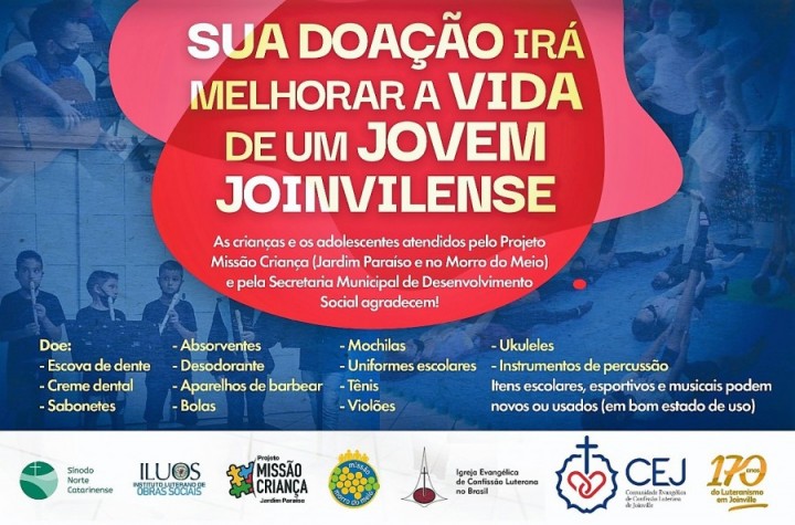 Campanha Beneficente da CEJ.