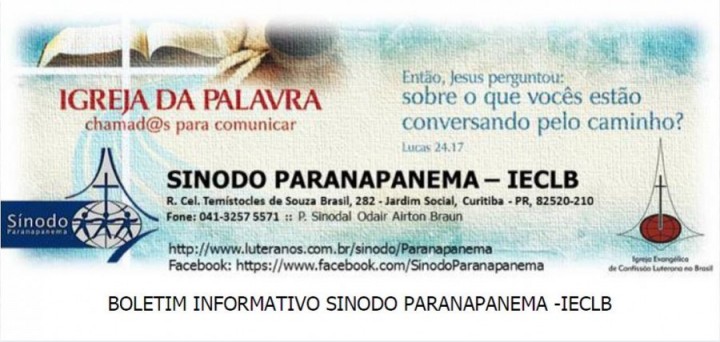 Boletim Informativo Sínodo Paranapanema -IECLB