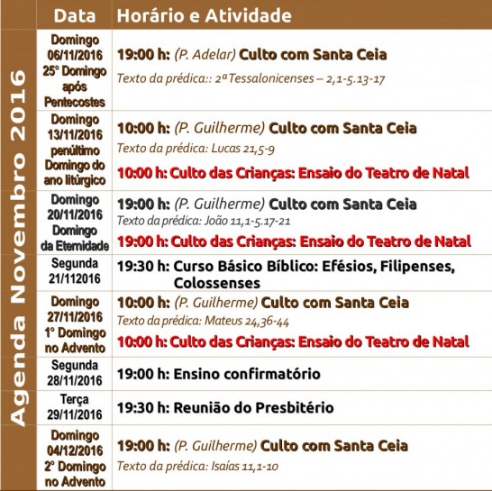 Agenda Santos 2016.11