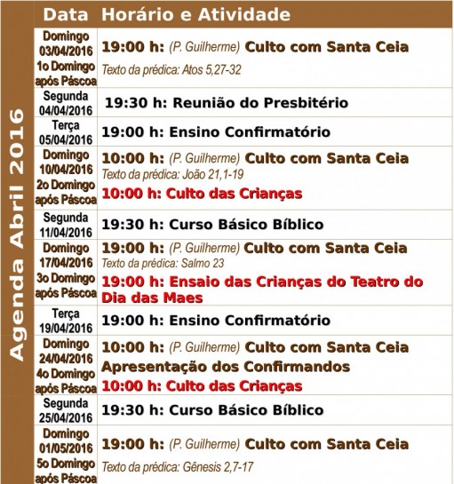 Agenda Santos 2016.04