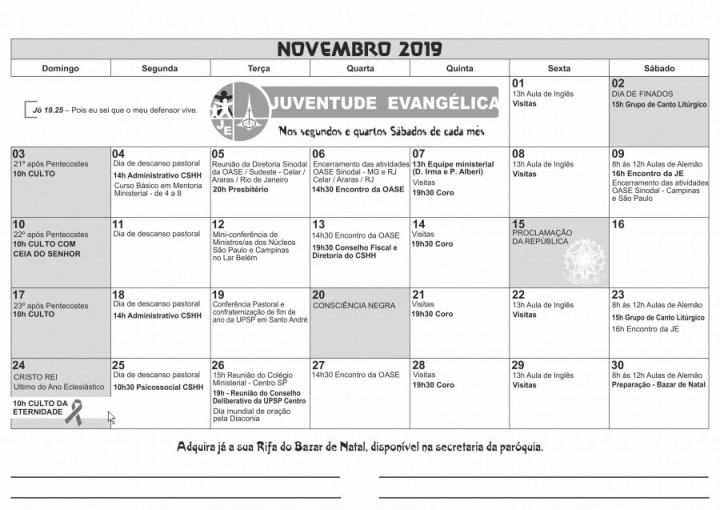 Calendario 2019 ABCD - 11