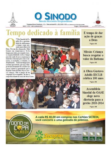 Jornal O Sínodo - Nº. 37 - Abril - Junho 2010