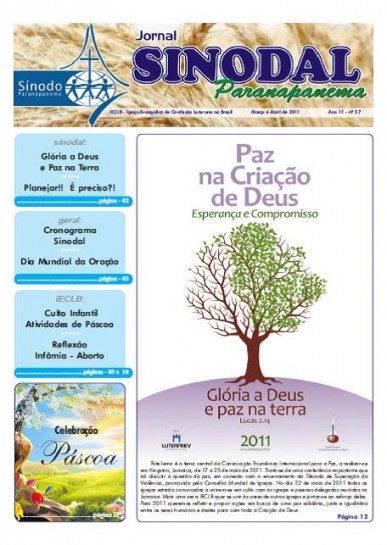 Jornal Sinodal Paranapanema - Ano 11 - Nº.  57 - Março e Abril 2011