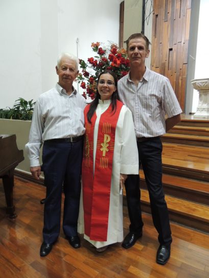 Pastora Joice e familiares