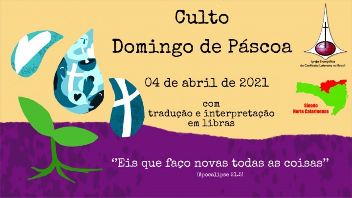 Capa para Culto de Páscoa 2021