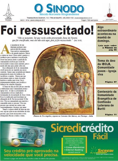 Jornal O Sínodo - Nº. 44 - Janeiro - Março 2012