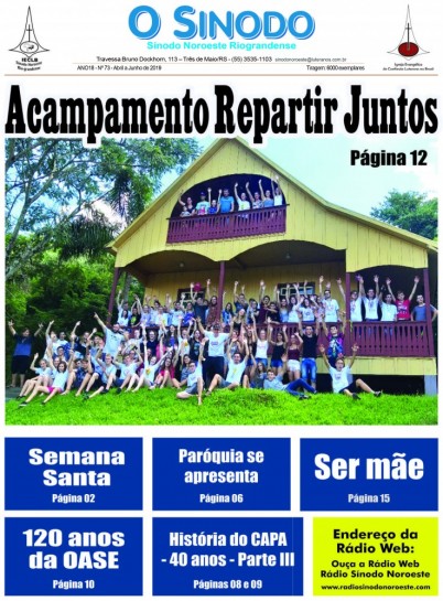 Jornal O Sínodo - Nº. 73 - Abril - Junho 2019