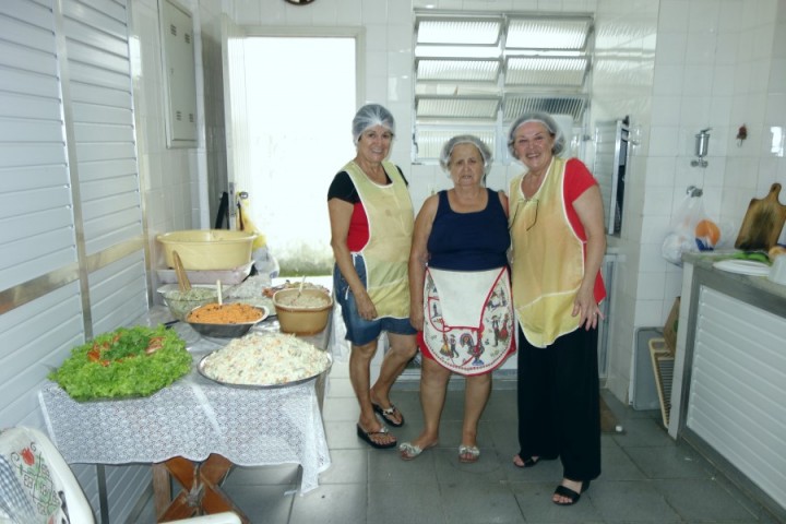 Equipe da cozinha no Domingo Fraterno 13/03/2016