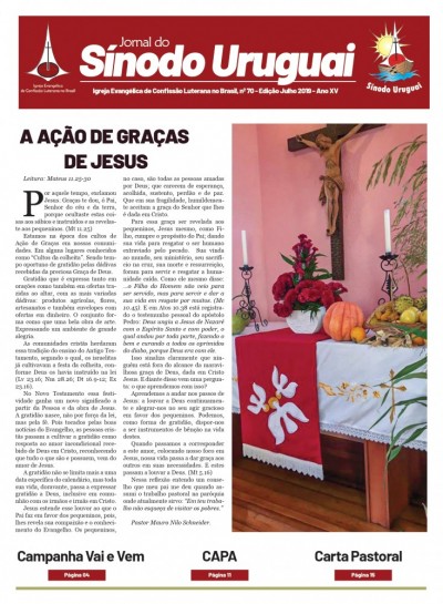 Jornal Sinodal Julho 2019