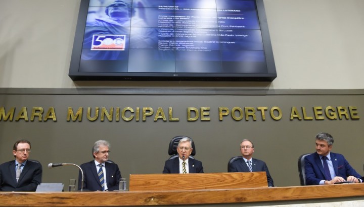 Sessão Solene na Câmara de Vereadores faz homenagem aos 500 anos da Reforma - Porto Alegre/RS