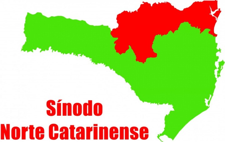 Logo - Sínodo Norte Catarinense - mapa e escrita