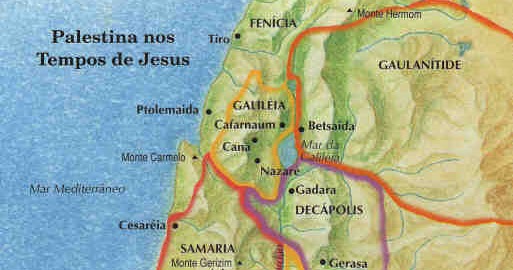 viagens de Jesus