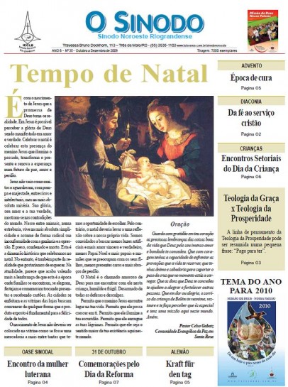 Jornal O Sínodo - Nº. 35 - Outubro - Dezembro 2009