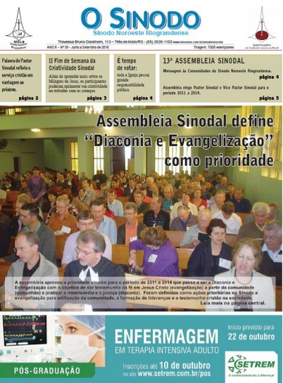 Jornal O Sínodo - Nº. 38 - Julho - Setembro 2010