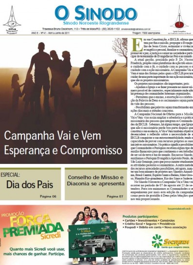 Jornal O Sínodo - Nº. 41 - Abril - Junho 2011