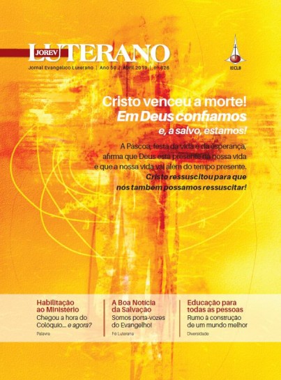 Jornal Evangélico Luterano - Ano 50 - nº 826 - Abril 2019