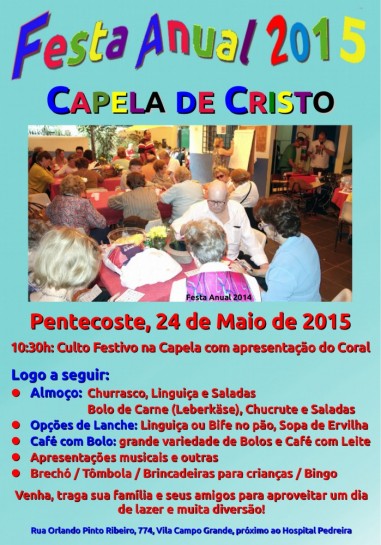 Cartaz Festa Anual 2015