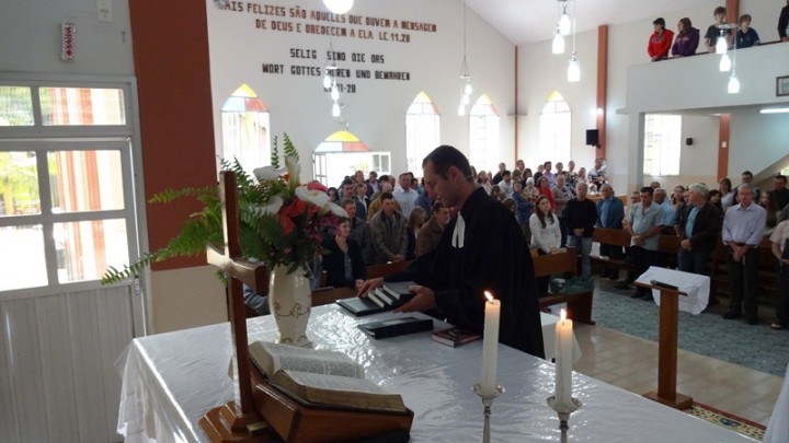 Culto de despedida do Pastor Scharles Roberto Beilke na Comunidade de Belém