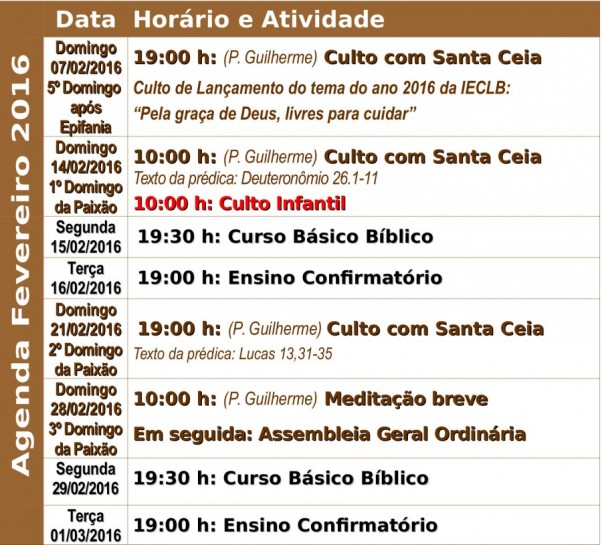 Agenda Santos 2016.02