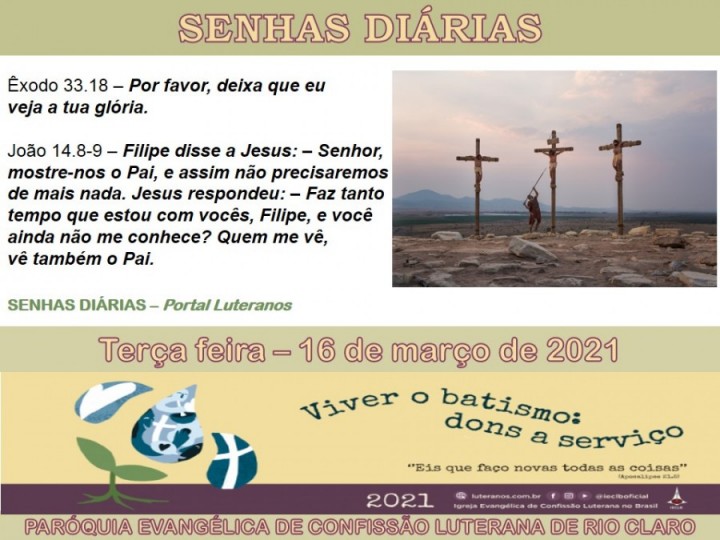 Senhas do dia - 16.03.2021