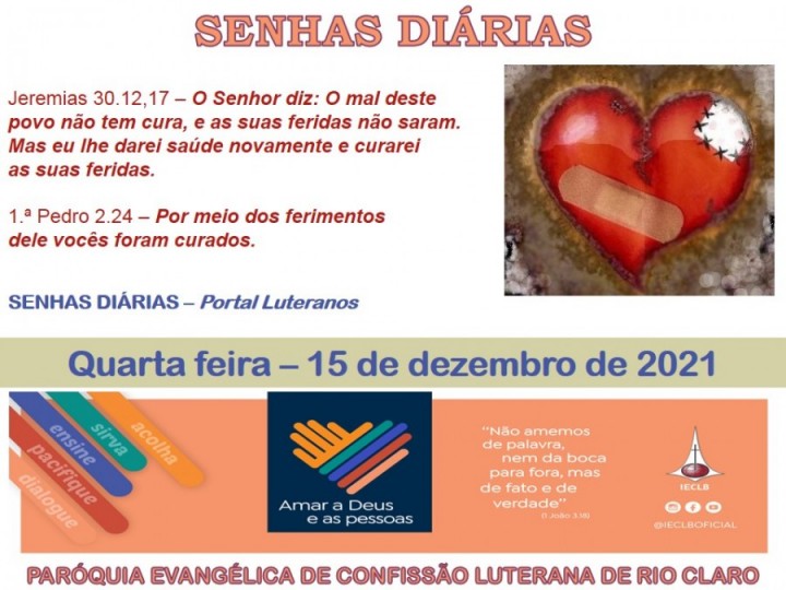 Senhas do dia - 15.12.2021