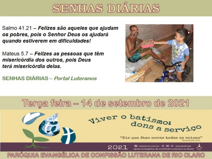 Senhas do dia - 14.09.2021