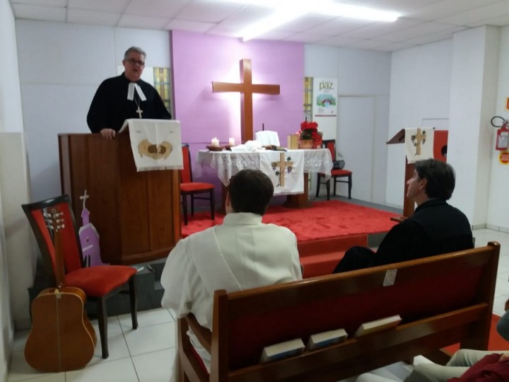 Visita do Pastor Sinodal Guilherme Lieven a São João Batista/SC