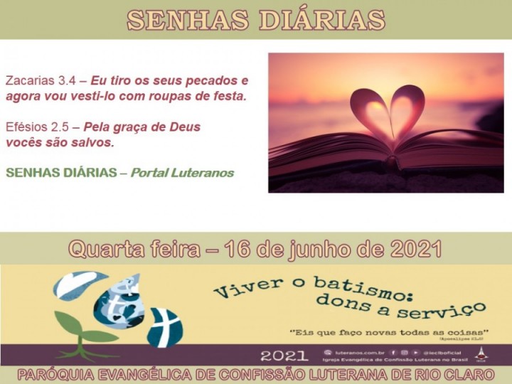 Senhas do dia - 16.06.2021