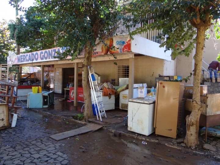 Enchentes em Palmitos-SC