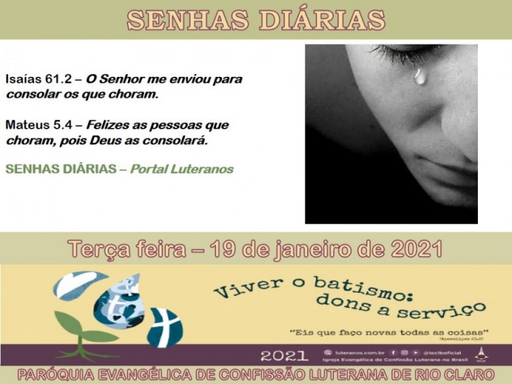 Senhas do dia - 19.01.2021