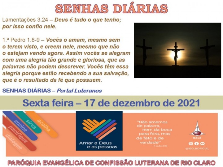 Senhas do dia - 17.12.2021