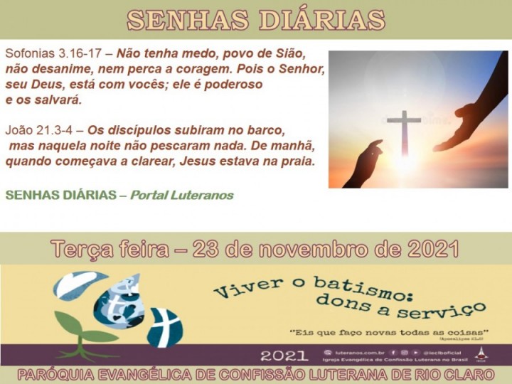 Senhas do dia - 23.11.2021