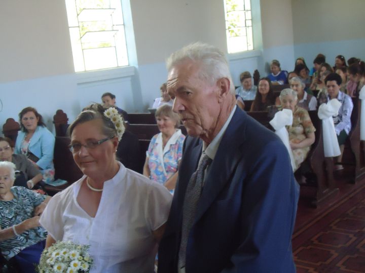 Bênção matrimonial de Bruno Röhsig e Alzira Rekowski Pothin