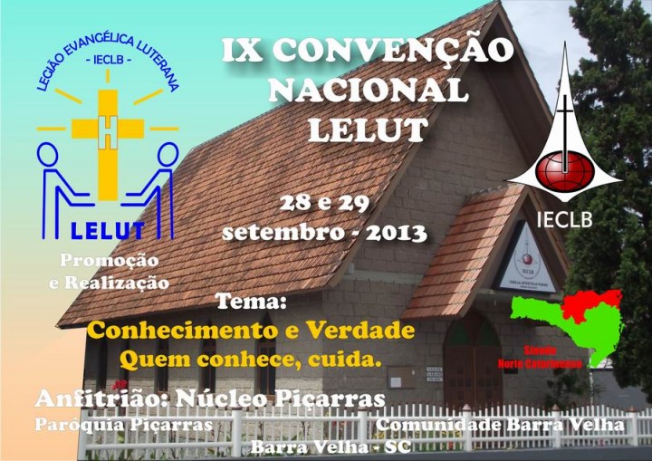 Cartaz  da IXª Convenção Nacional da Legião Evangélica Luterana