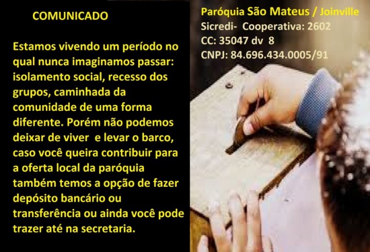 Ofertas e contribuições