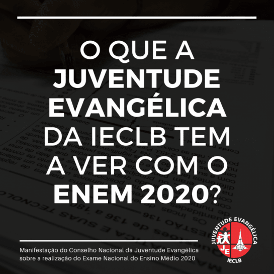 Manifesto sobre o ENEM 2020