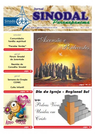 Jornal Sinodal Paranapanema - Ano 11 - Nº.  58 - Maio e Junho 2011