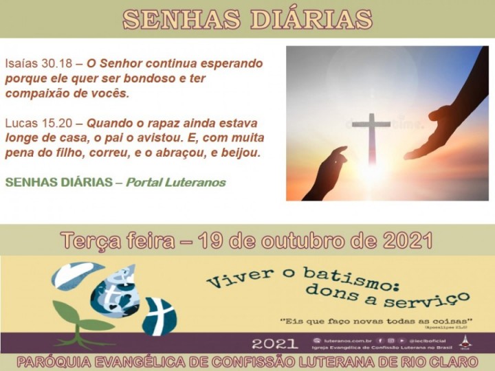 Senhas do dia - 19.10.2021