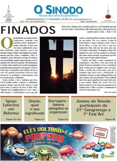 Jornal O Sínodo - Nº. 46 - Julho - Setembro 2012