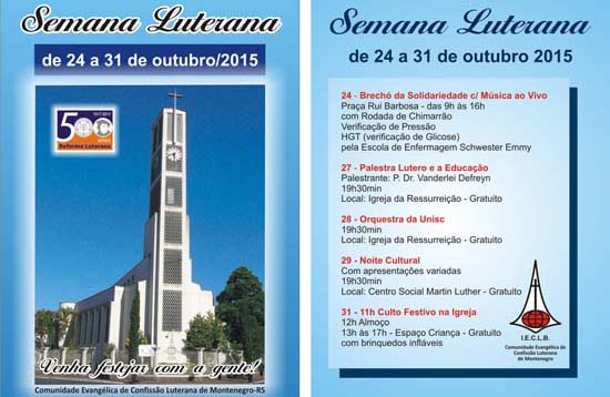 Folder Semana Luterana