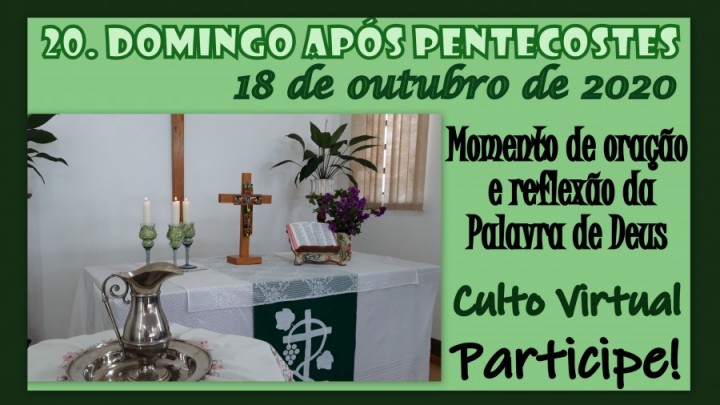 Convite Culto 18out20