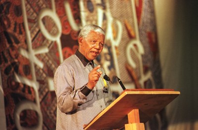 Nelson Mandela at the WCC 8th Assembly in Harare