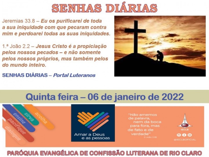 Senhas do dia - 06.01.2022