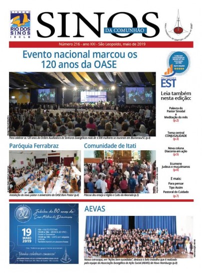 Sinos da Comunhão - Ano 21 - Nº. 216 - Maio 2019